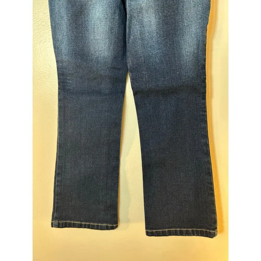 JUSTICE Girl’s Dark Wash Midrise Boot Cut Jeans / Size: 6 Slim